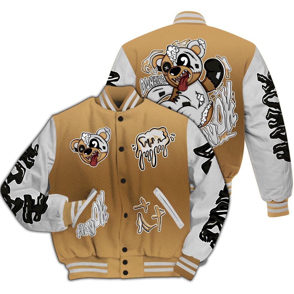 Varsity Jacket To Match Air Max DN Golden Bullet - Havok Bear All Over Print