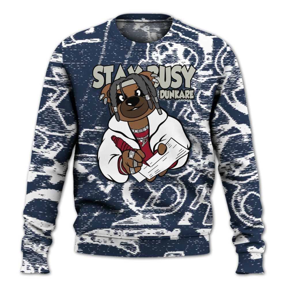 Sweatshirt To Match Navy Blue 2024 6s - Maintain Activity Bear Avant-Garde All Over Print