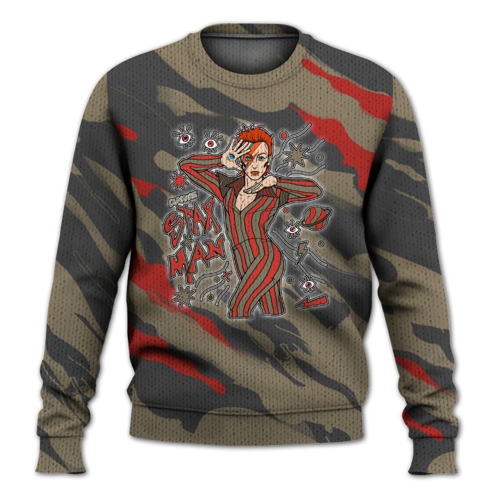 Knitted Sweater To Match Olive 9s - Starmans Graphics Colored