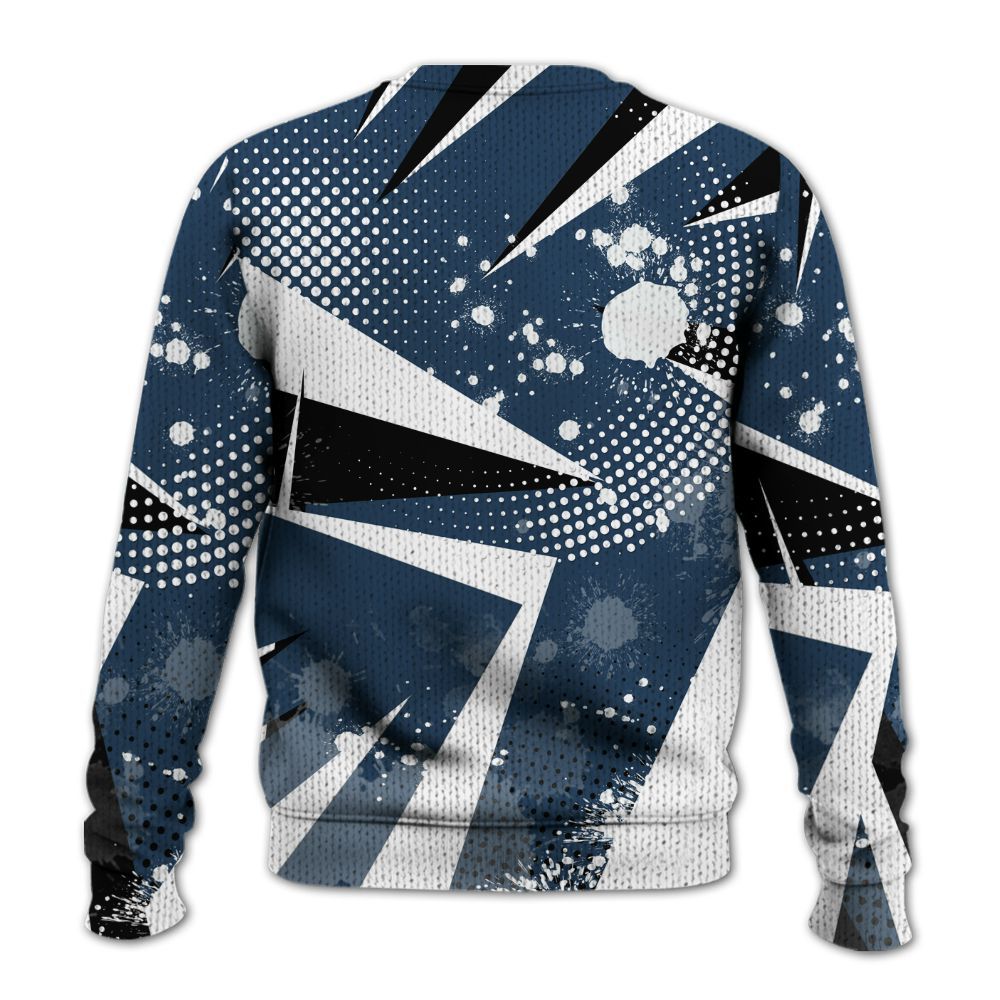 Sweater To Match Retro French Blue 2025 12s - Poly Trust No One Dripping Graphic