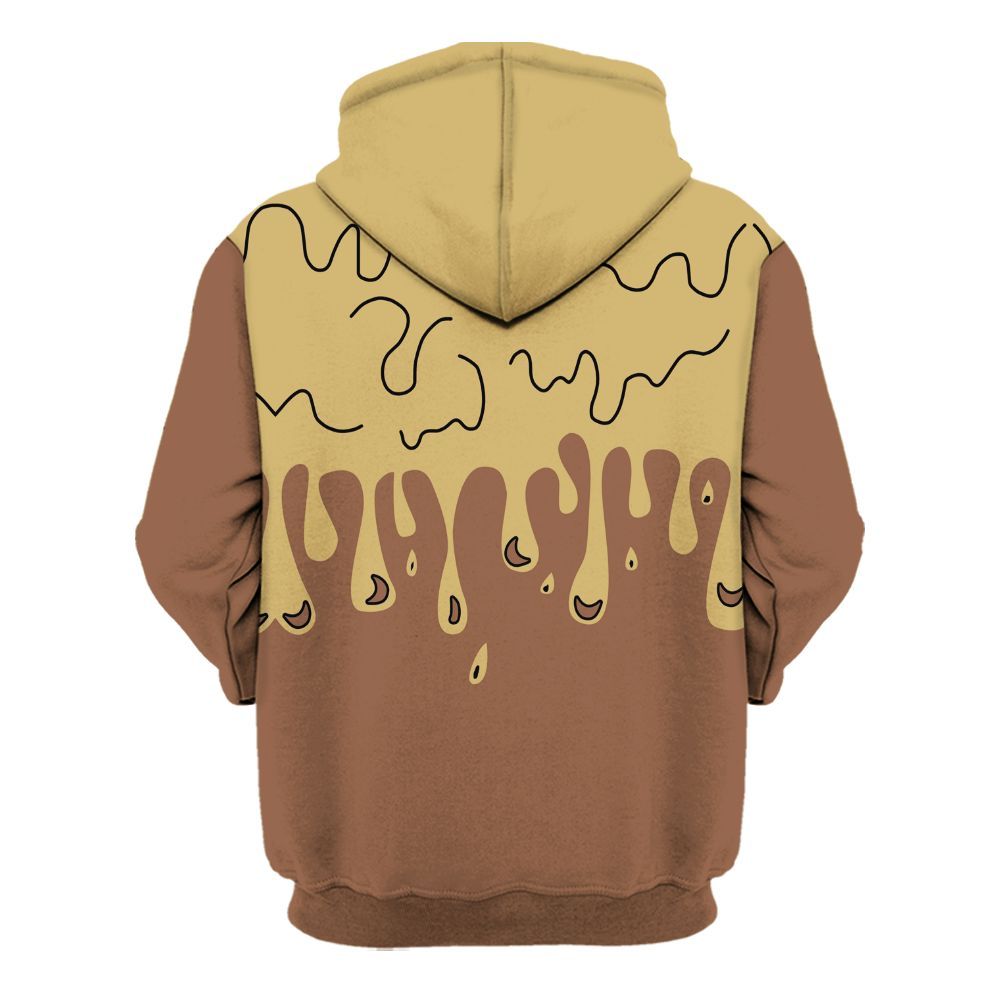 Hoodie To Match Retro Cacao Wow 4s - Snake Trust No One Drip All Over Print