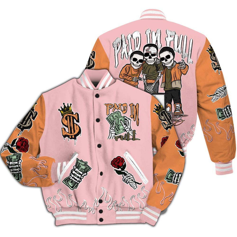 Varsity Jacket To Match SB Dunk Low Red Stardust - Everybody Paid In All Over Print