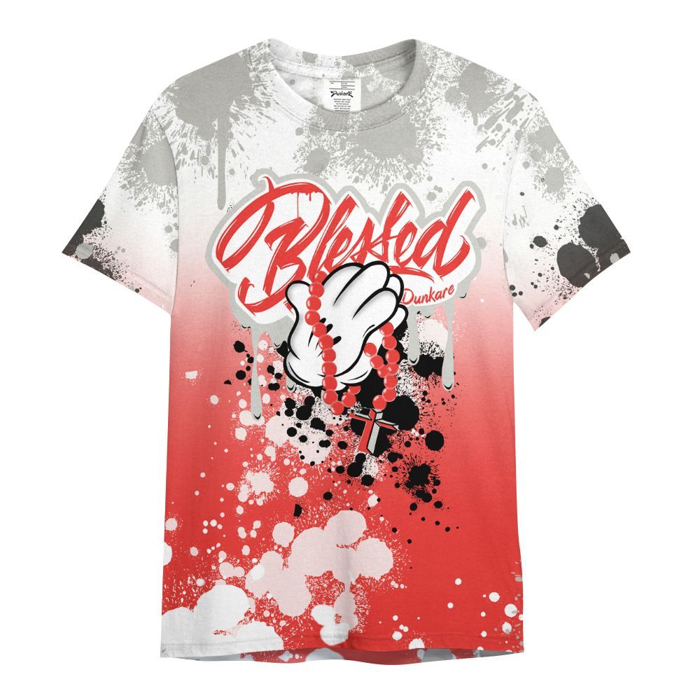 Shirt To Match Vomero 5 Bright Crimson - God Blessed Ink Drip All Over Print