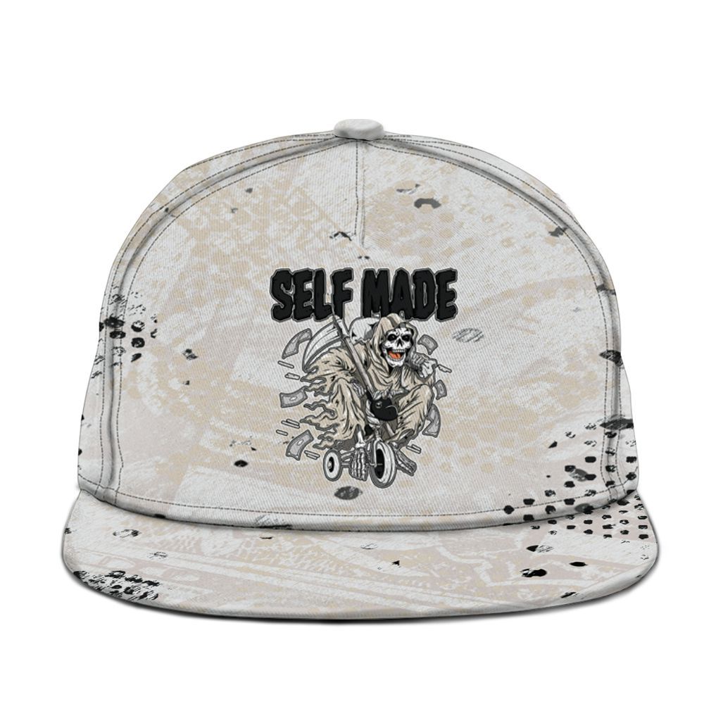 Snapback To Match Retro Reverse Metallic 5s - Self Make Skeleton Banknotes Art Graphic