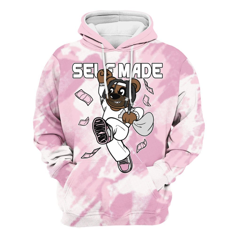 Hoodie To Match Orchid 4s - Autonomous Bear Abstract Halftone All Over Print