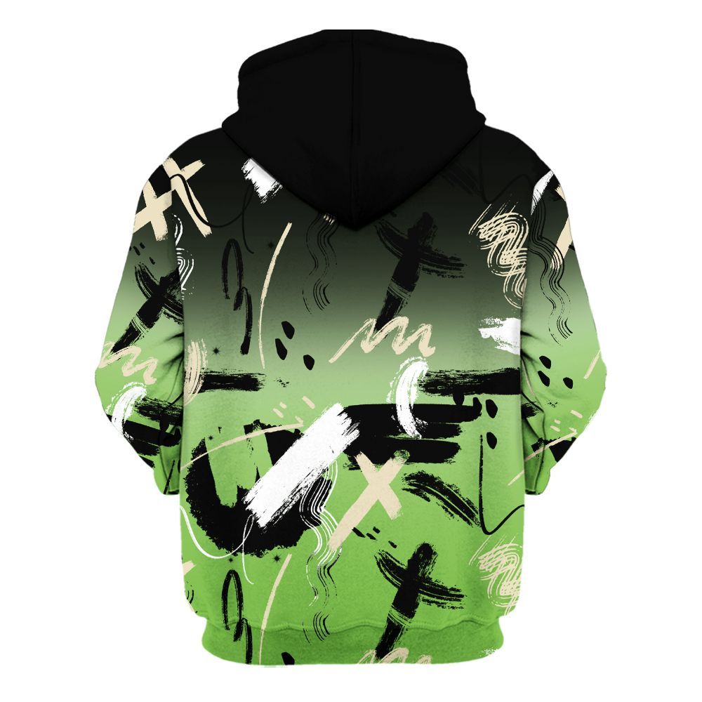 Hoodie To Match Air Max Waffle SP Action Green - Money Hustle Grind Pray All Over Print