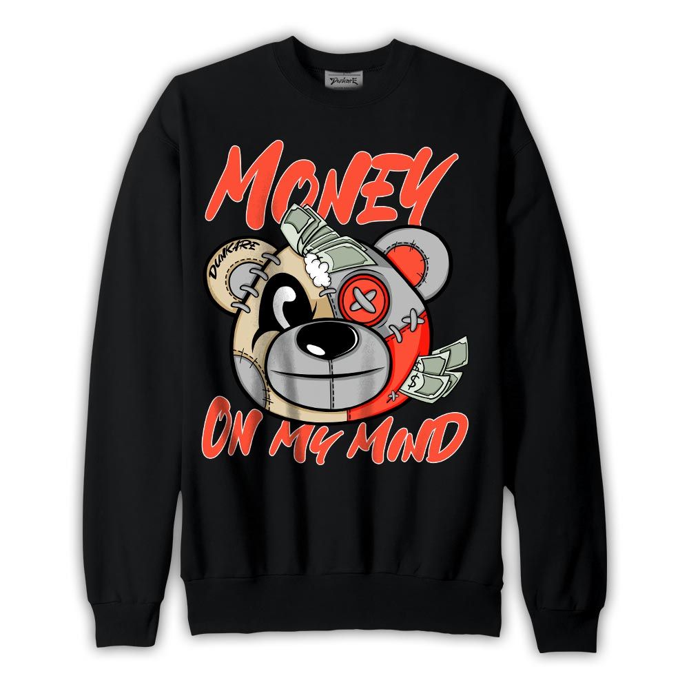 Sweatshirt To match Georgia Peach 3s Sweatshirt - Money On My Mind Bear Graphic 2904 NCMD