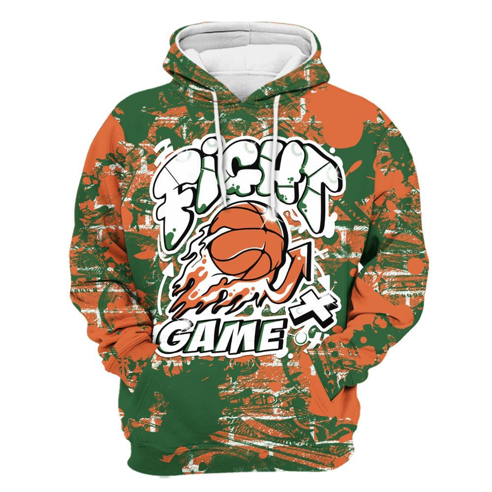 Hoodie To Match Low Miami 5s - Fighter Games Graphic Street Art All Over Print