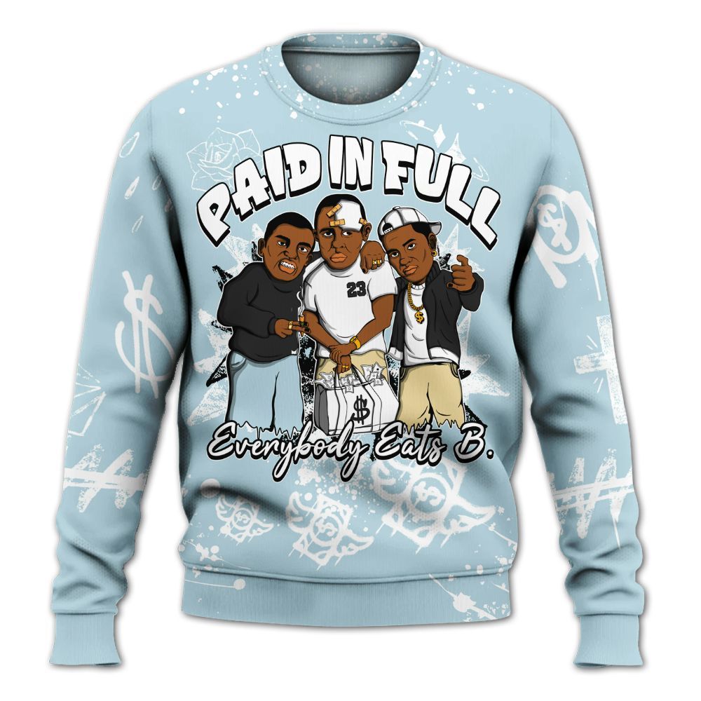 Sweatshirt To Match Low Year Of The Snake 11s - Everybody Paid In Full Crayon All Over Print