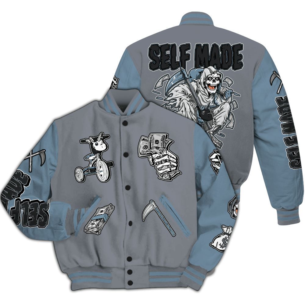 Varsity Jacket To Match Air Max DN Silver Bullet - Self Make Skeleton All Over Print