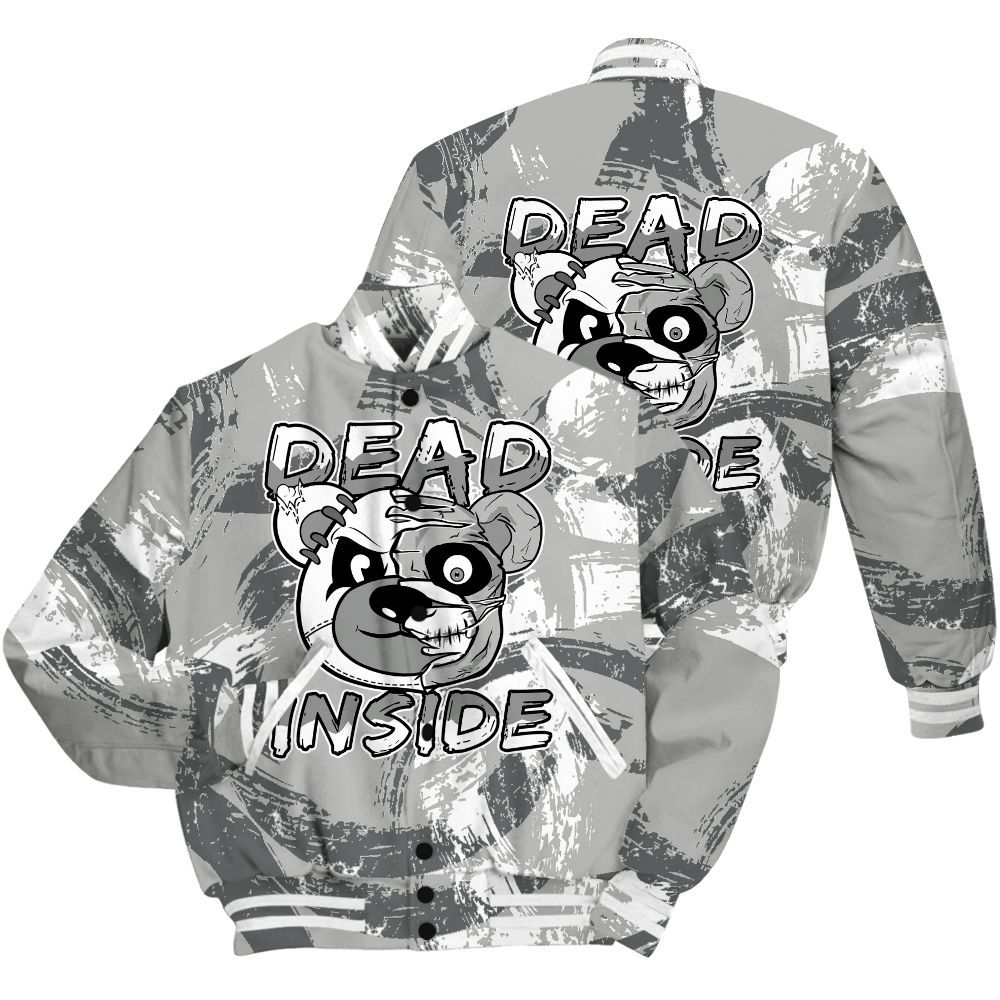 Varsity Jacket To Match Retro Wet Cement 4s Shirt - Lifeless Bear Circle Slpash All Over Print