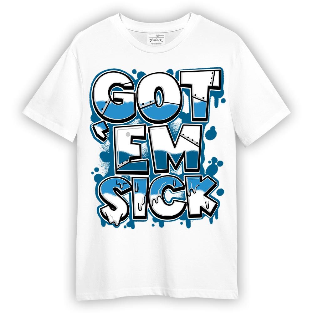 Shirt To Match Powder Blue 9s - Gotten 'Em Sick Graphic Shirt Unisex