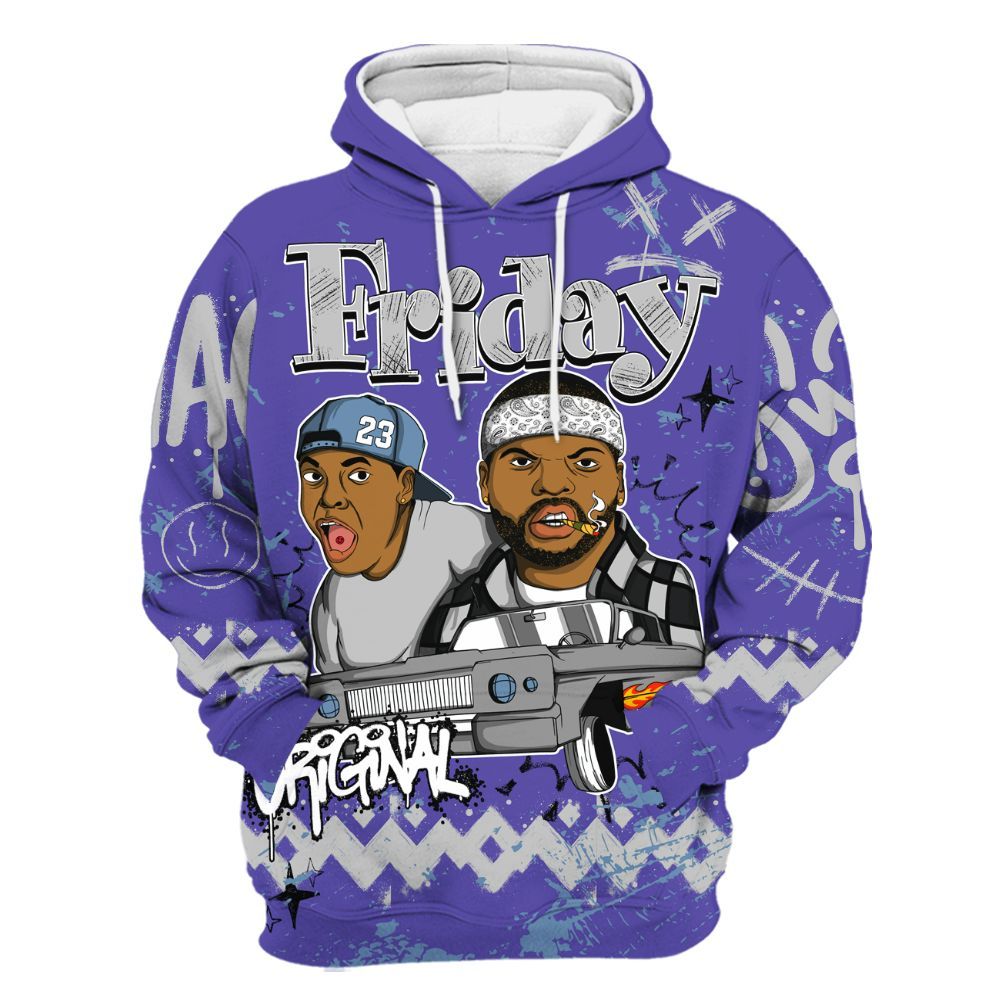 Hoodie To Match Retro Concord 5s - Friday Sneaker Crayon All Over Print