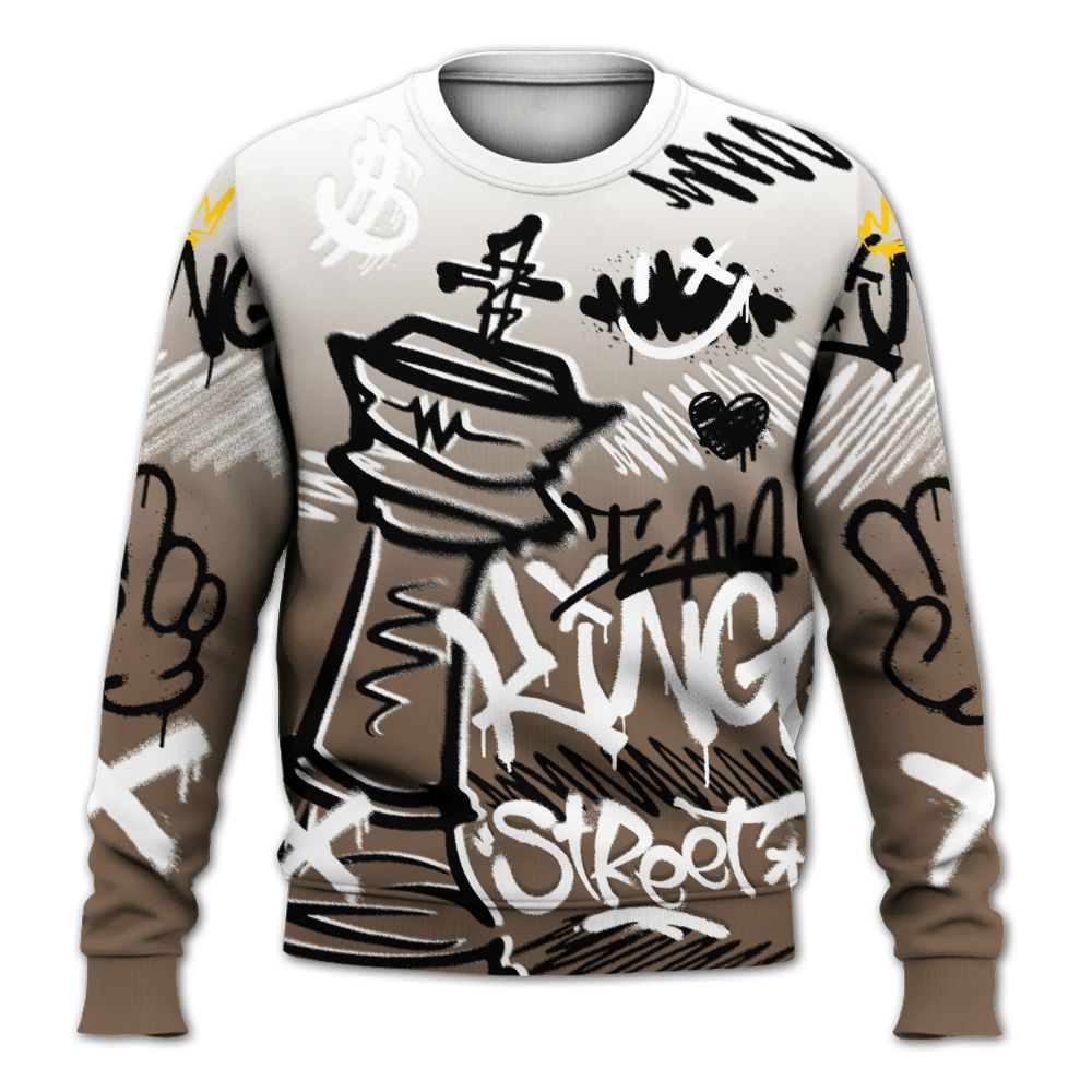 Sweatshirt To Match Dark Mocha Jack - Street King Chess Streetwear All Over Print