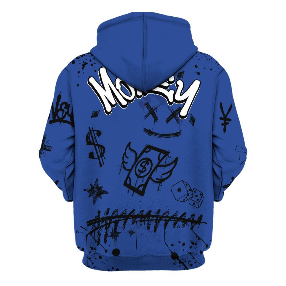 Hoodie To Match Retro Hyper Royal 13s - Everybody Paid In Full Crayon All Over Print