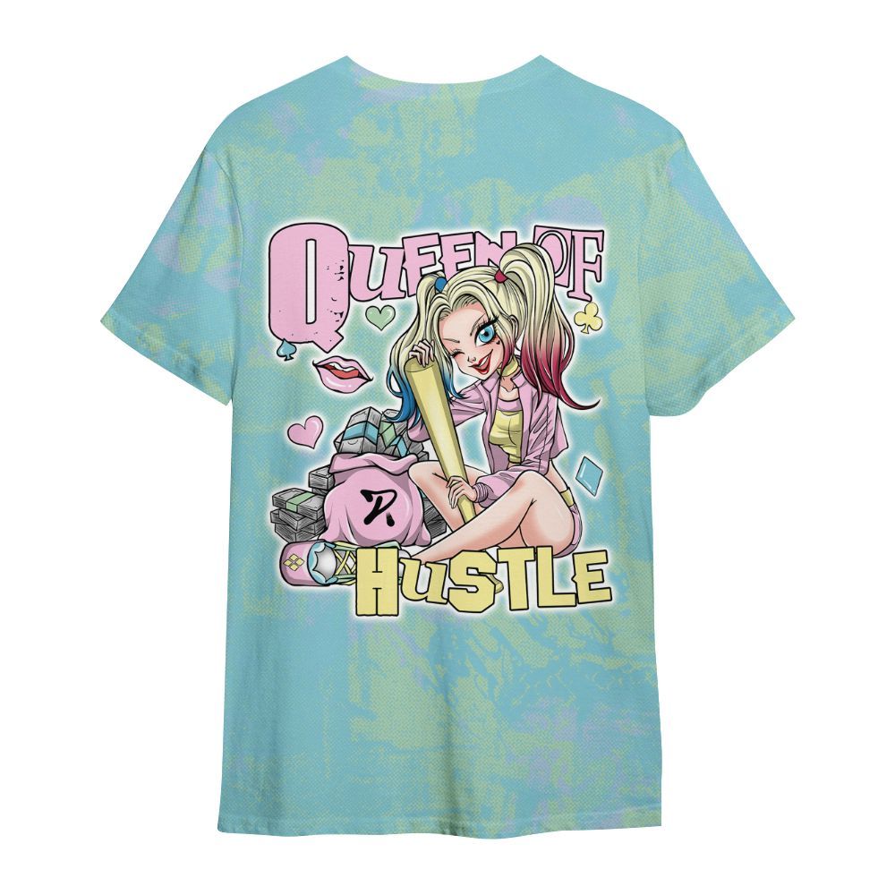 Shirt To Match SB Dunk Low Visty - Hustles Quiinn Heart Grunge All Over Print