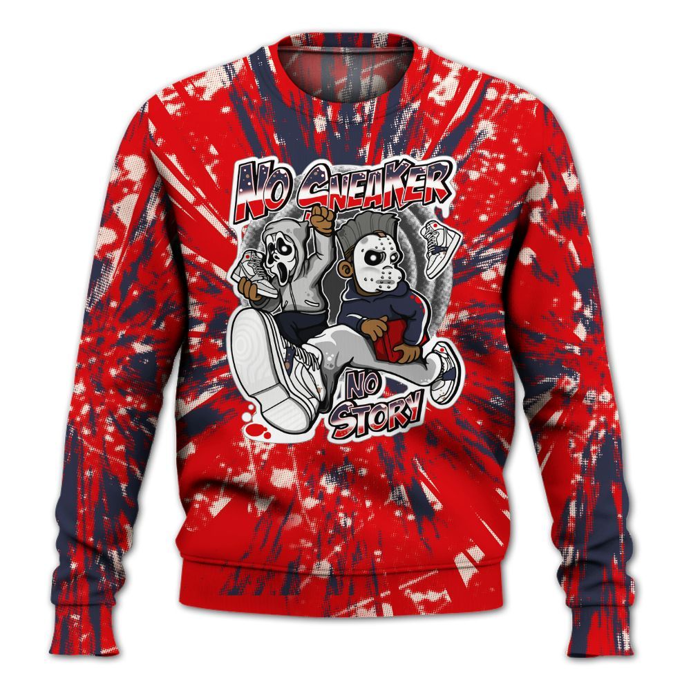 Sweatshirt To Match Low OG Howard University 1s - Sneakers Make Story Graphic Luxury All Over Print