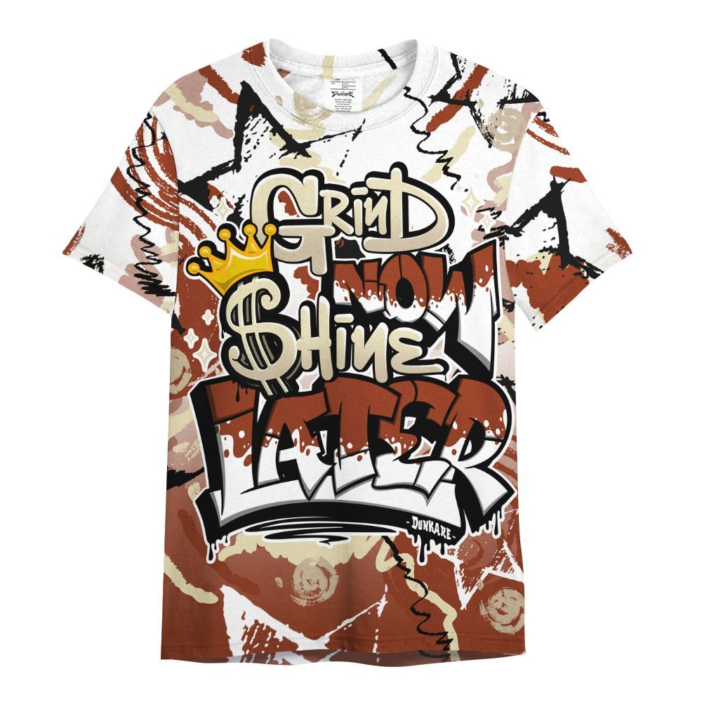 Shirt To Match Retro Eastside Golf 12s - Grind Shine Later Drip All Over Print