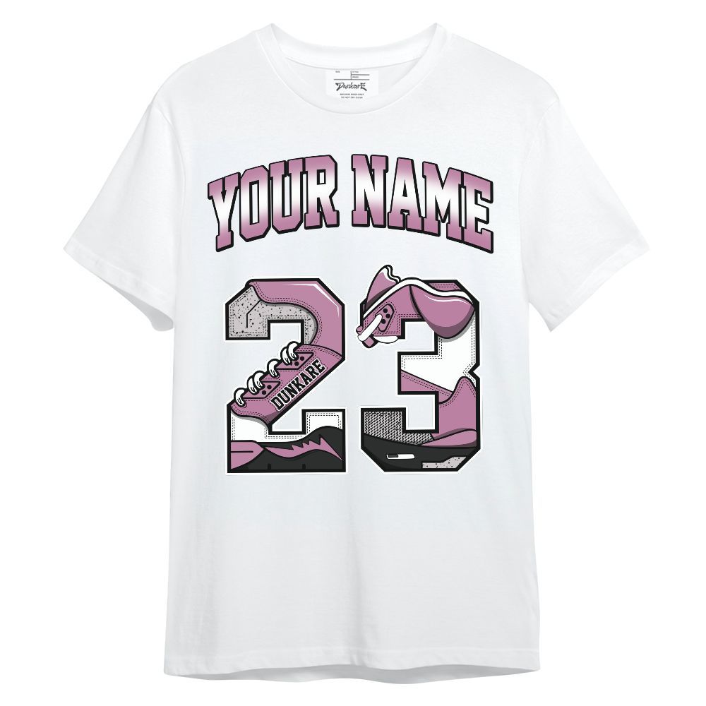 Shirt To Match Neutral Grey Black White Orchid 4s - Custom Name Number 23 5s Unisex Shirt