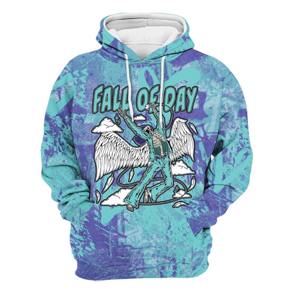 Hoodie To Match Low Hornets 1s - Fall Of Days Skeleton Heart All Over Print