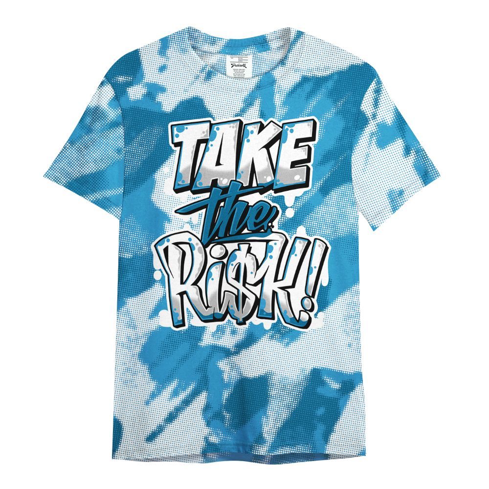 Shirt To Match Powder Blue 9s - Take Risks Abstract All Over Print