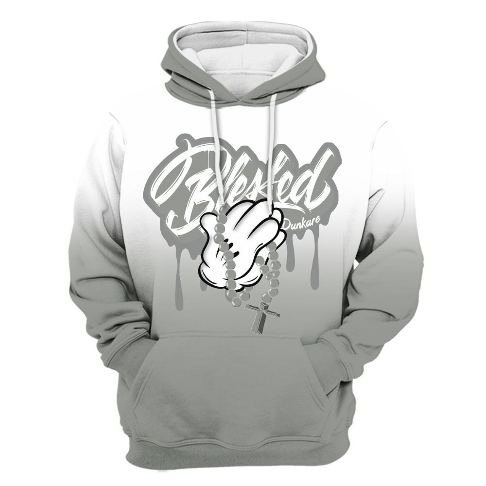 Hoodie To Match Paris Cement Grey 4s - God Blessed Drip All Over Print