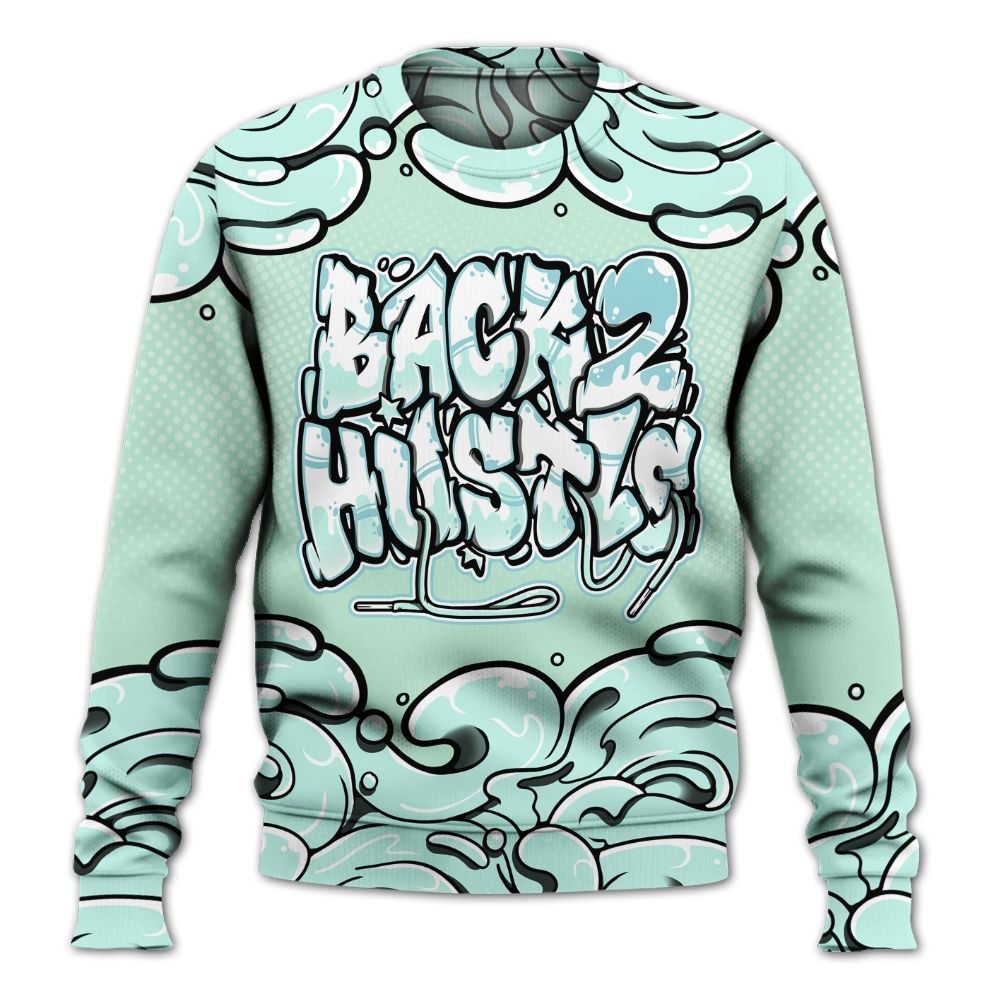 Sweatshirt To Match Retro Low Igloo 11s - Back 2 Hustles Typo All Over Print