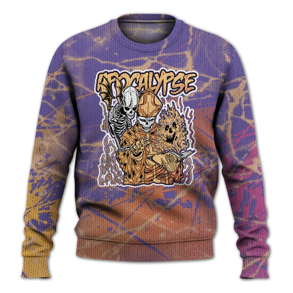 Knitted Sweater To Match Book Sunset 1s - Apocalypse Skeleton Profound