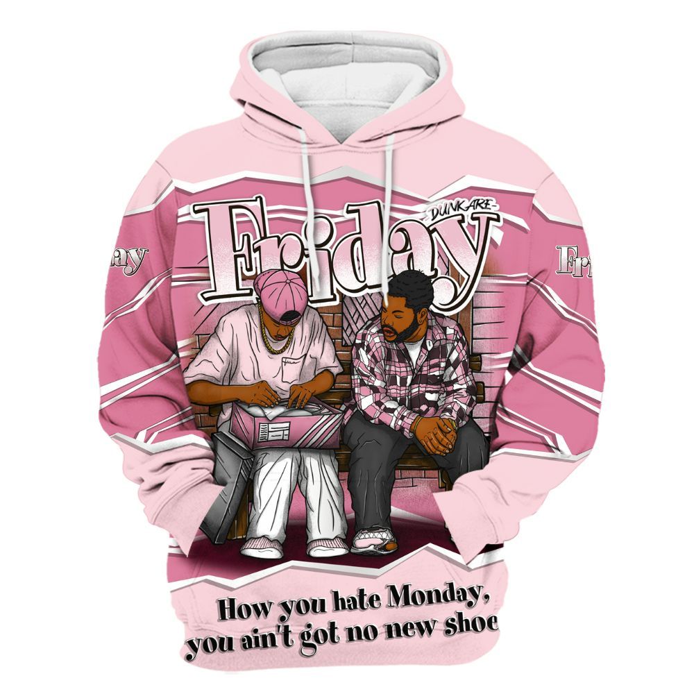 Hoodie To Match GS Pearl Pink 12s Shirt, Friday Movie 90s TV All Over Print