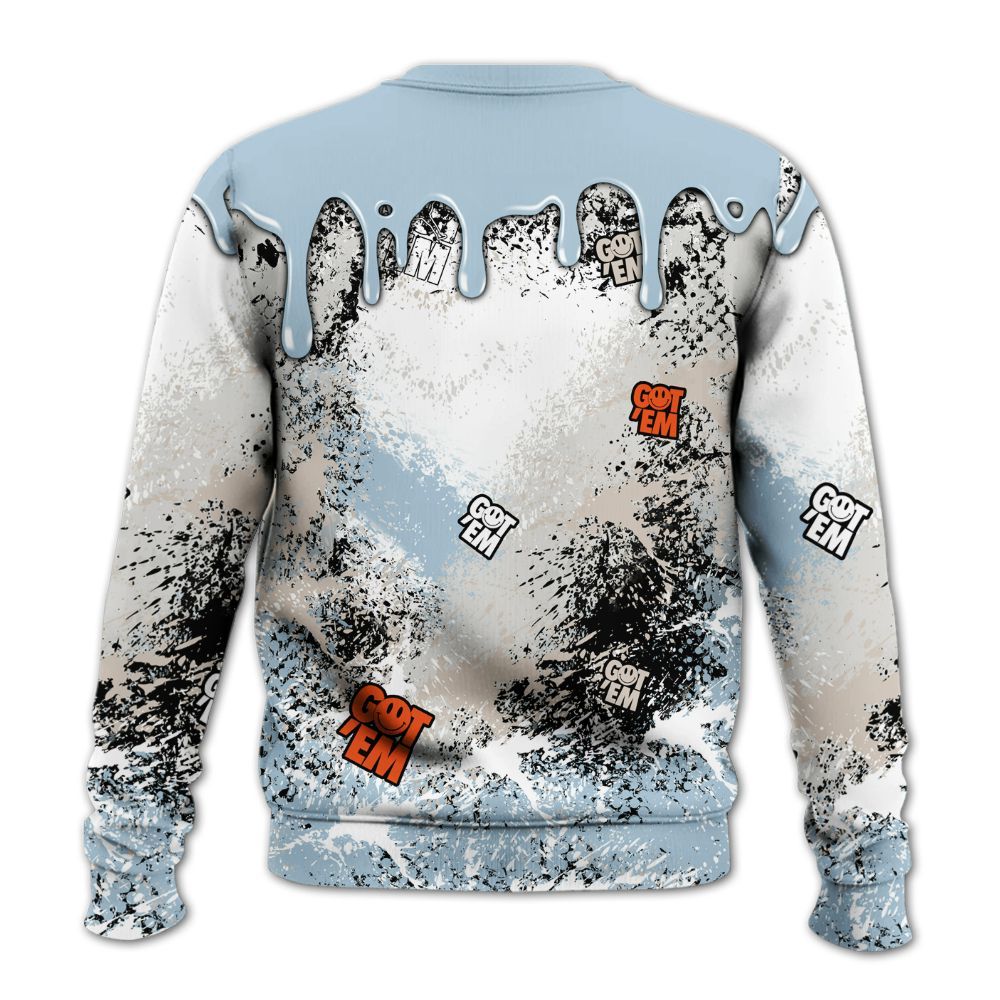 Sweatshirt To Match High OG Alaska 1s - Dripping 23 Drip All Over Print