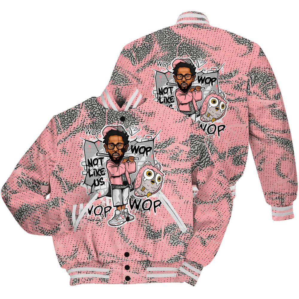 Varsity Jacket To Match Retro Wings 3s Shirt - None Like ComptonCity Graphic Crack All Over Print