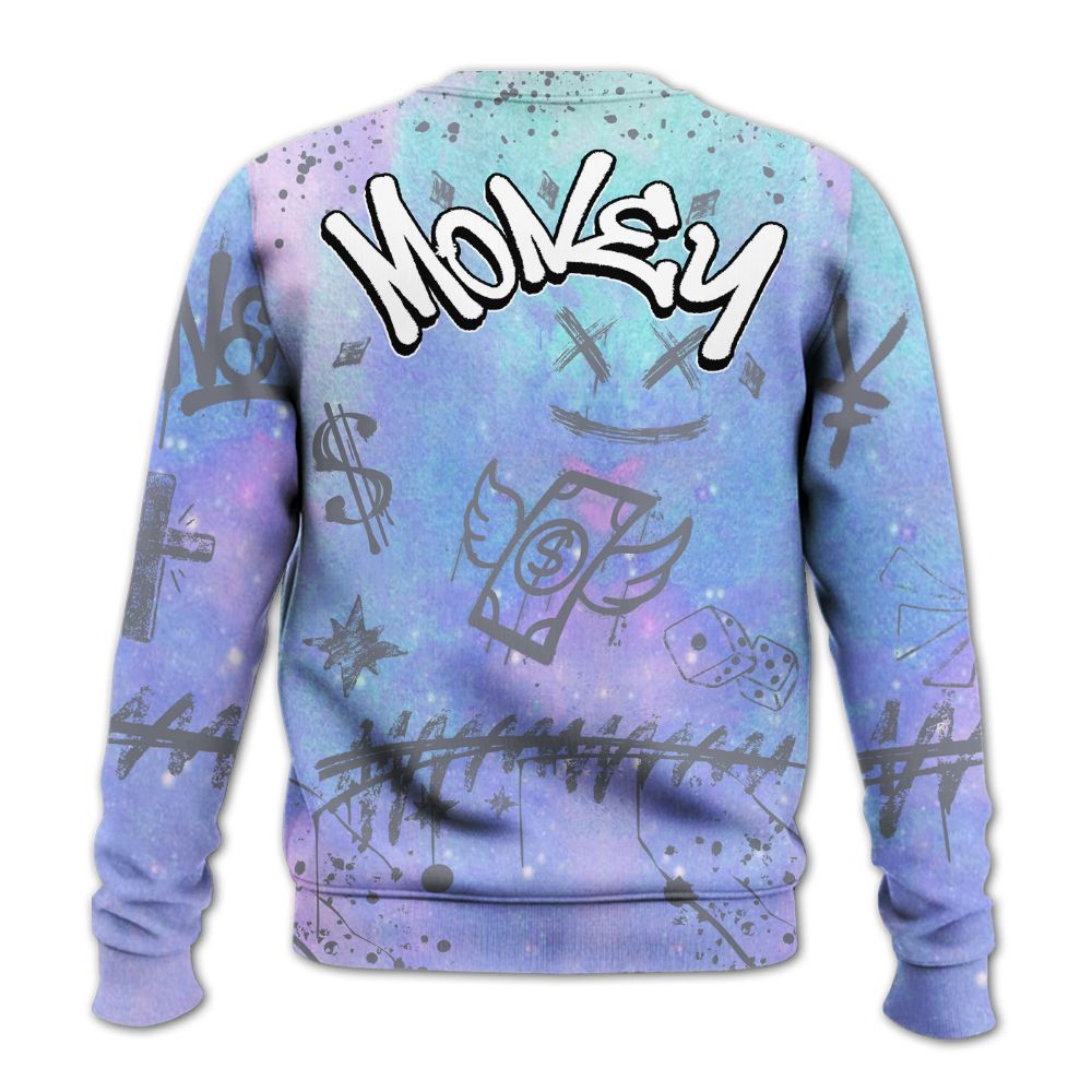 Sweatshirt To Match Zen Master 4s - Everybody Paid In Full Crayon All Over Print