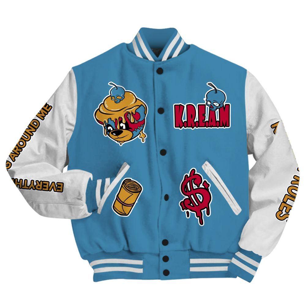 Varsity Jacket To Match GS Messy Room 4s - Loot Bear All Over Print