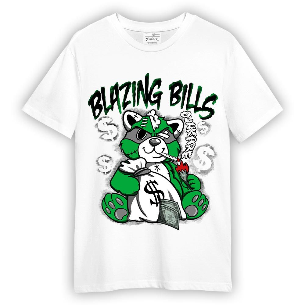 Shirt To Match T-Shirt Blazing Bills Raccoon, Lucky Green 5s T-Shirt To Match Sneaker 1704 DNY