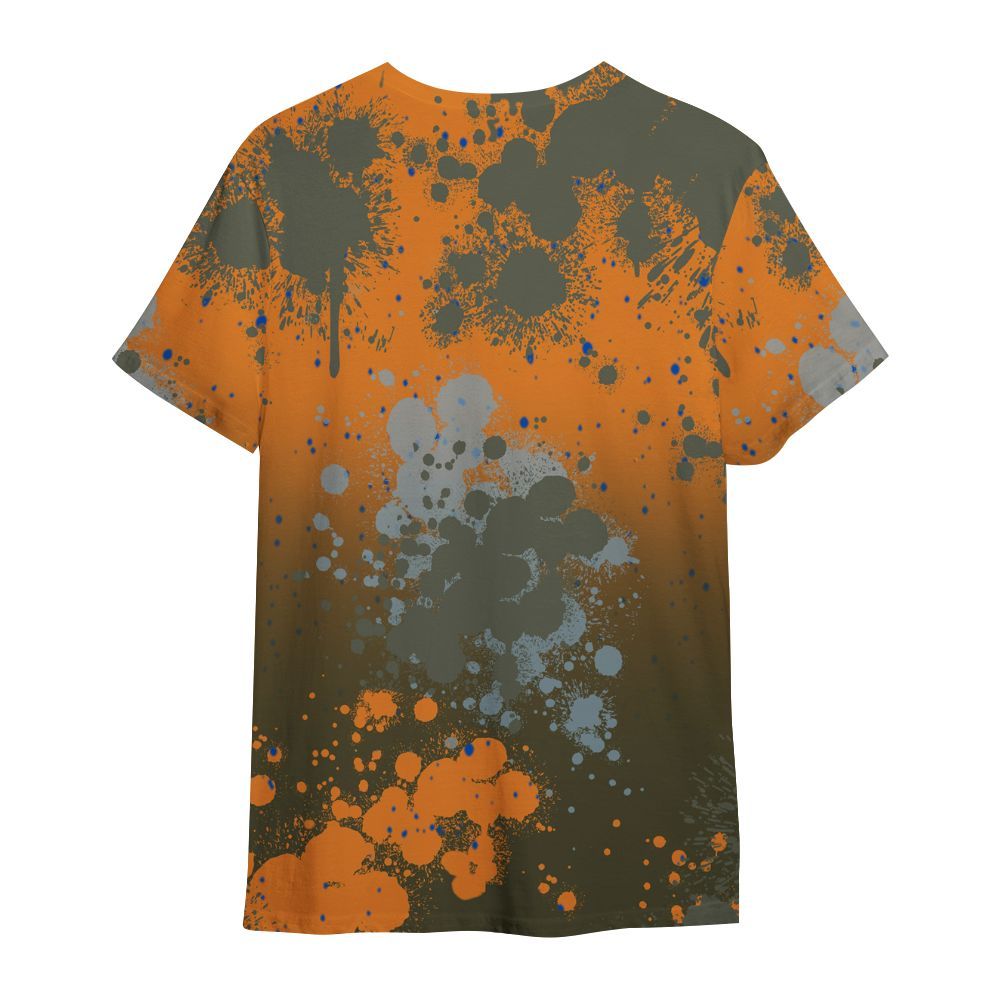 Shirt To Match Olive 5s - God Blessed Ink Drip All Over Print