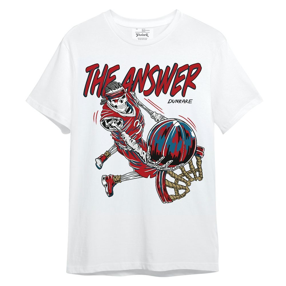 Shirt To Match OG Varsity Red 17s - The Answer Skeleton Unisex Shirt