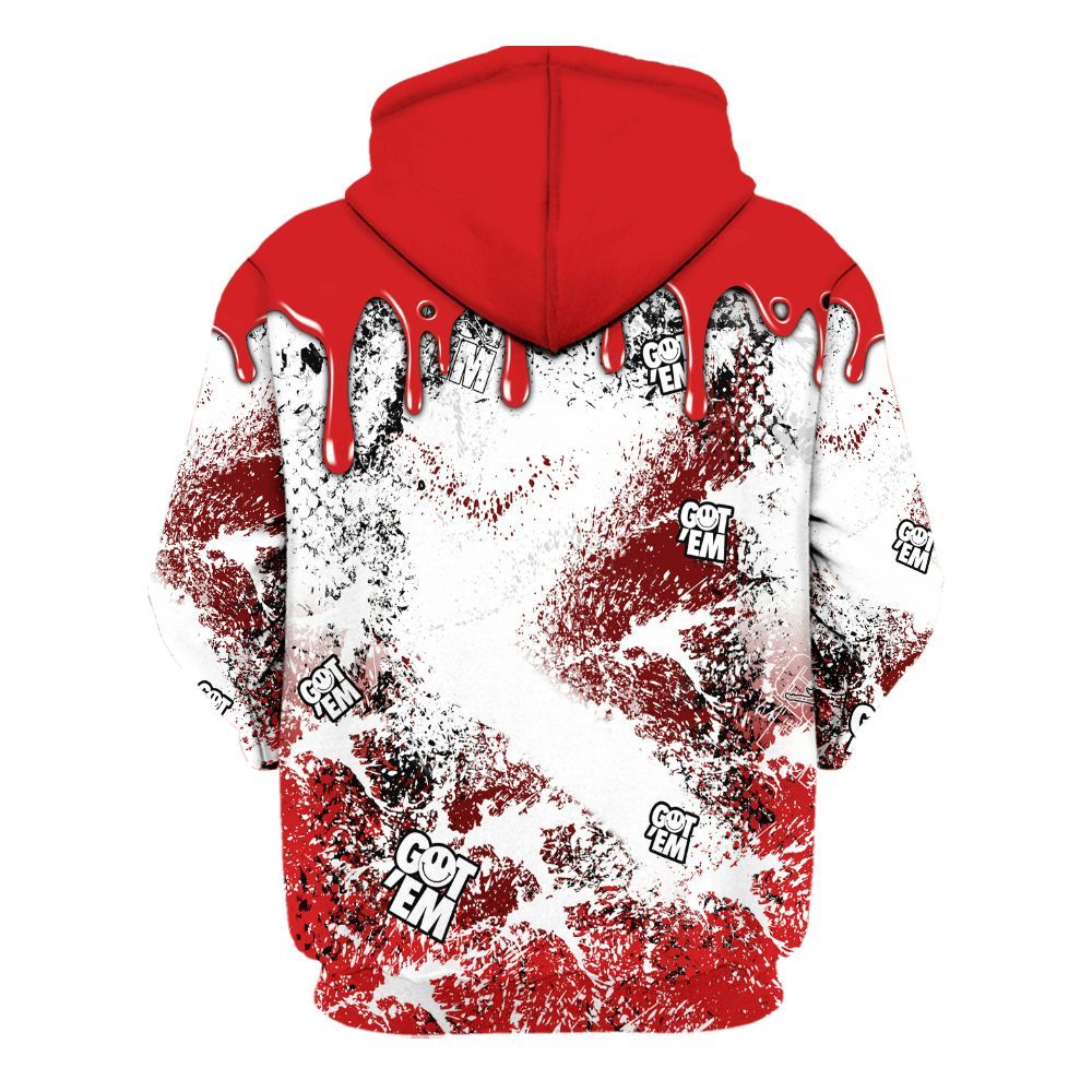 Hoodie To Match Low Bred 11s - Dripping 23 Drip All Over Print