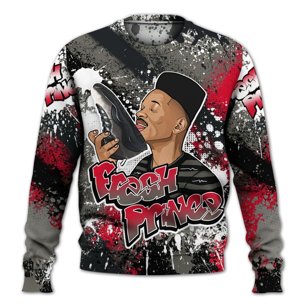 Sweatshirt To Match Shadow 2025 10s - Fresh Sneaker Lick All Over Print