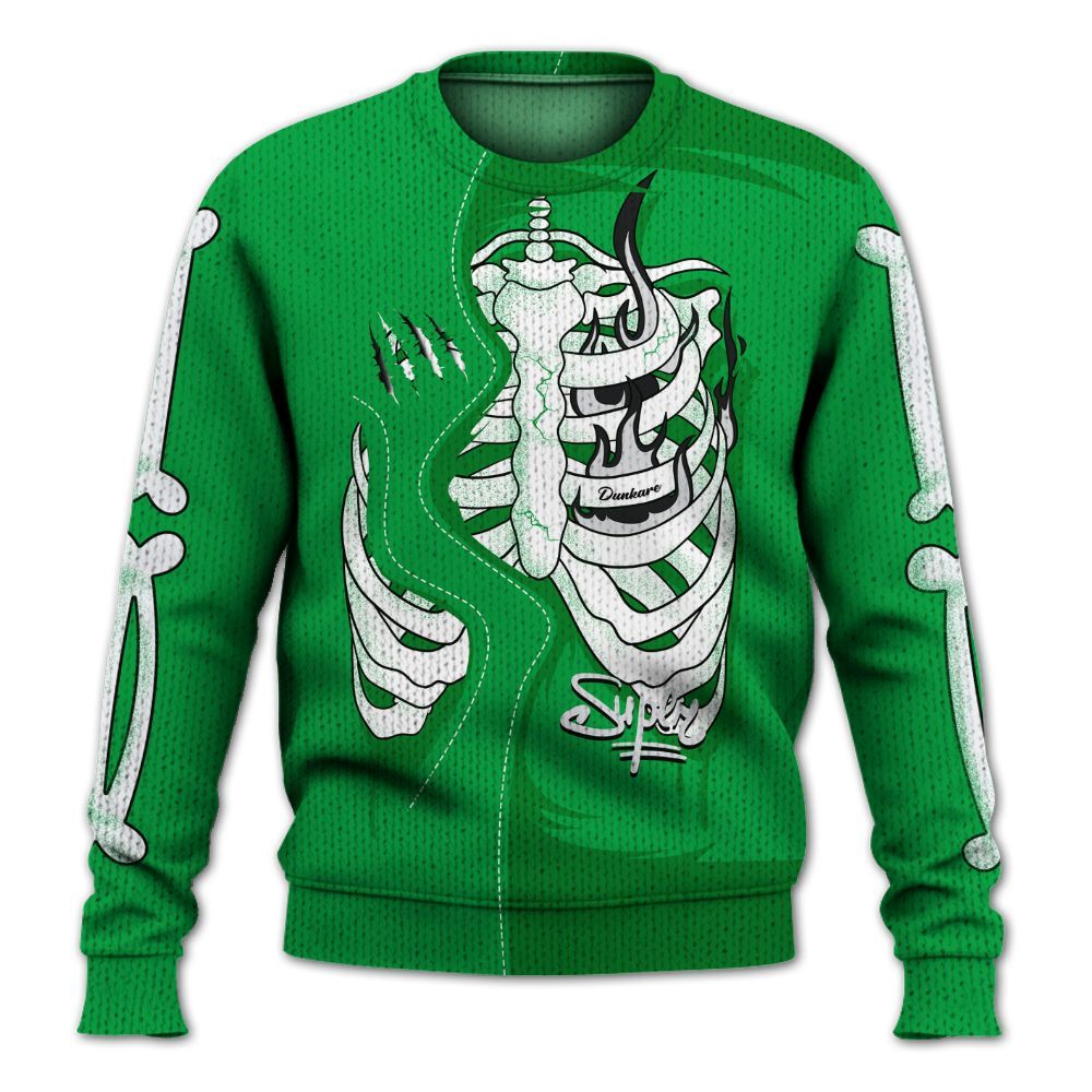 Knitted Sweater To Match Low Lucky Green 1s - It's The Kick For Me