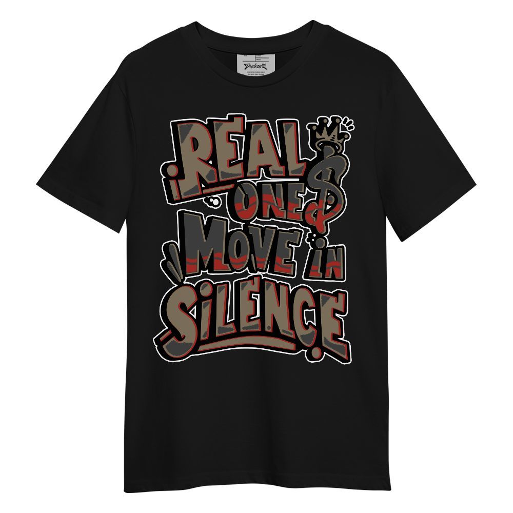 Shirt To Match Olive 9s - Ones Move In Silence Graphic Unisex Shirt