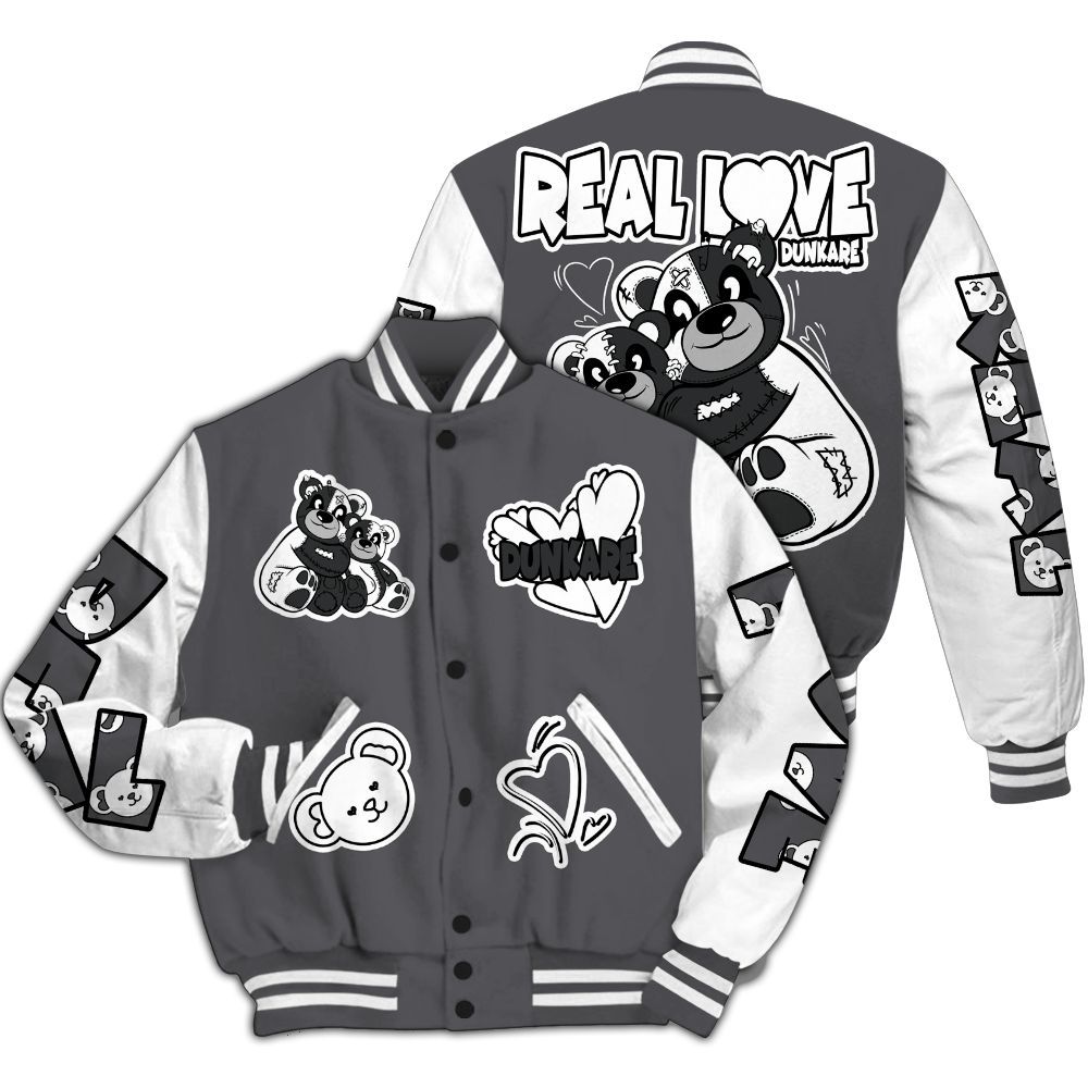 Varsity Jacket To Match White Thunder 4s - Sincere Fondness Bear All Over Print