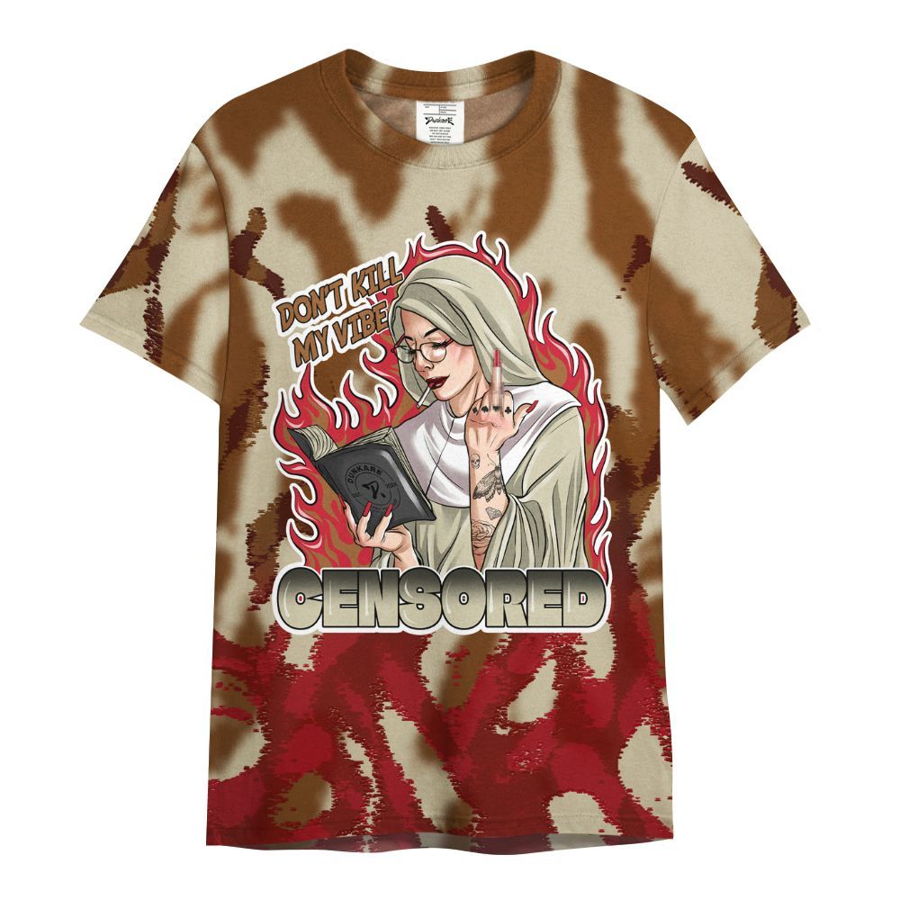 Shirt To Match Archaeo Brown 5s - Censoredz Burn All Over Print