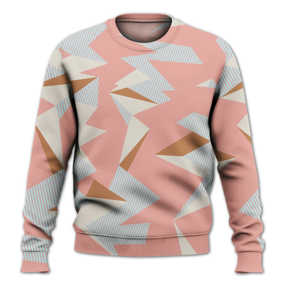 Sweatshirt To Match Dunk Low Glacier Arctic - Geometric Camouflage Pattern All Over Print