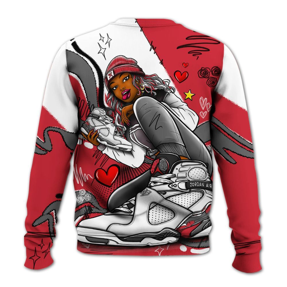 Sweatshirt To Match Bunny 2025 8s - Sneaker Girl With Shoes All Over Print