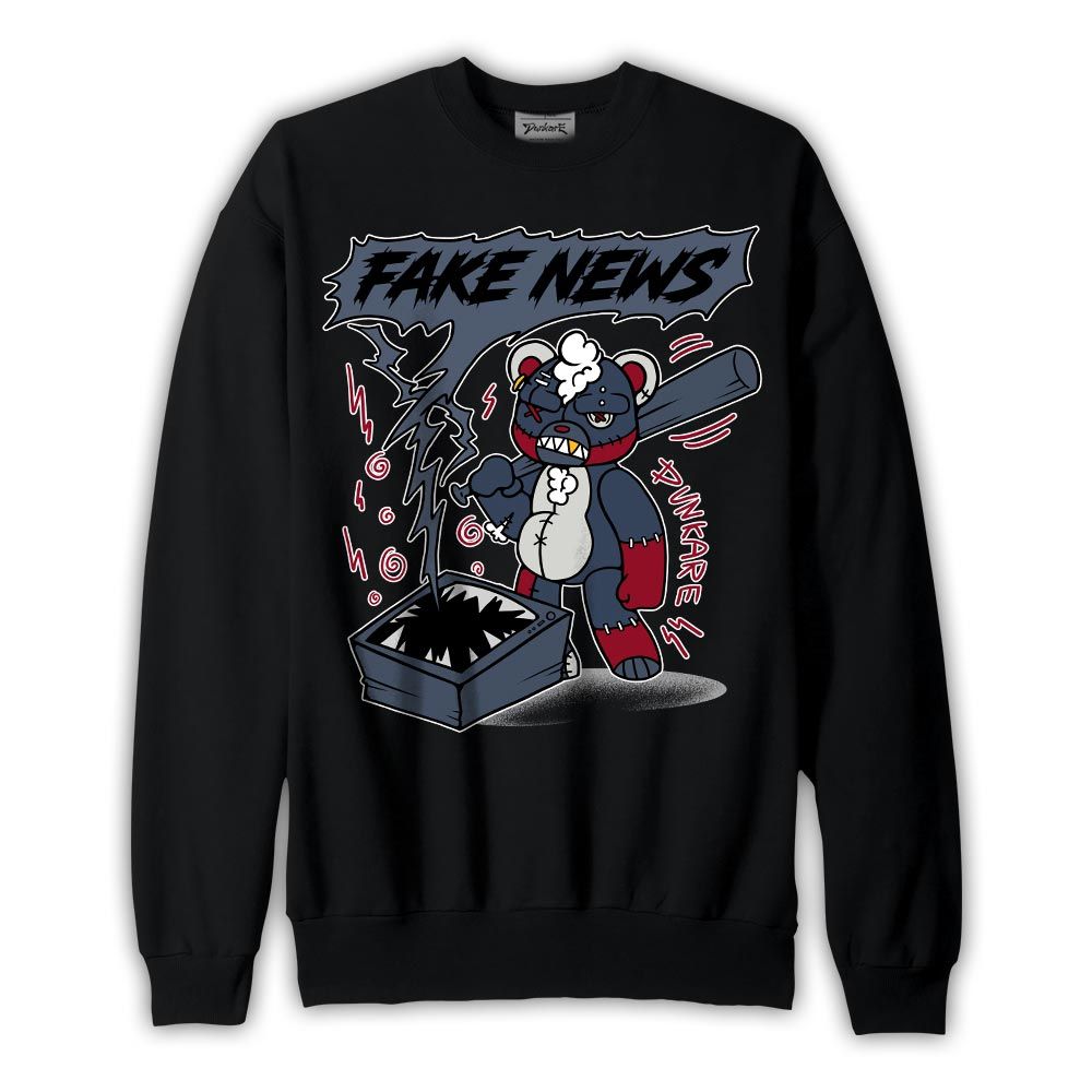 Sweatshirt To match Retro Olympic 6s Sweatshirt - False News Hugz Graphic