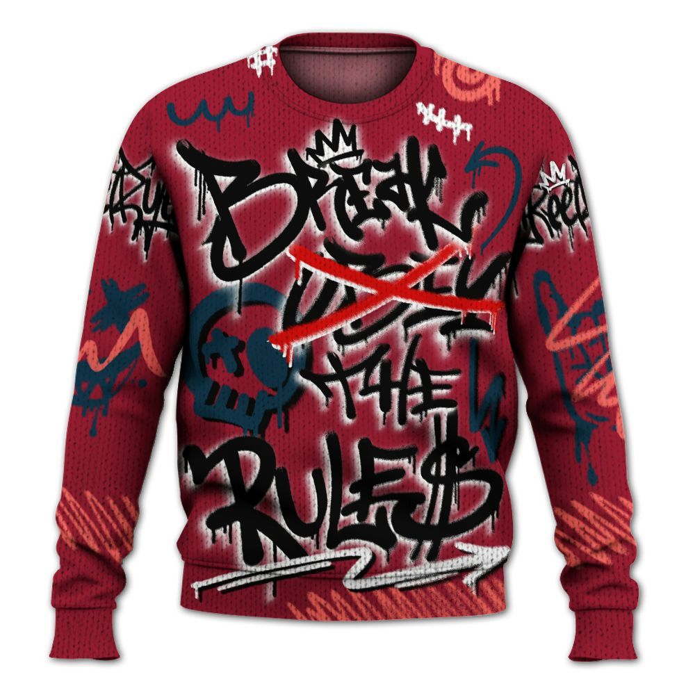 Knitted Sweater To Match Mid Multi Color 2022 1s - Break Rules Streetwear