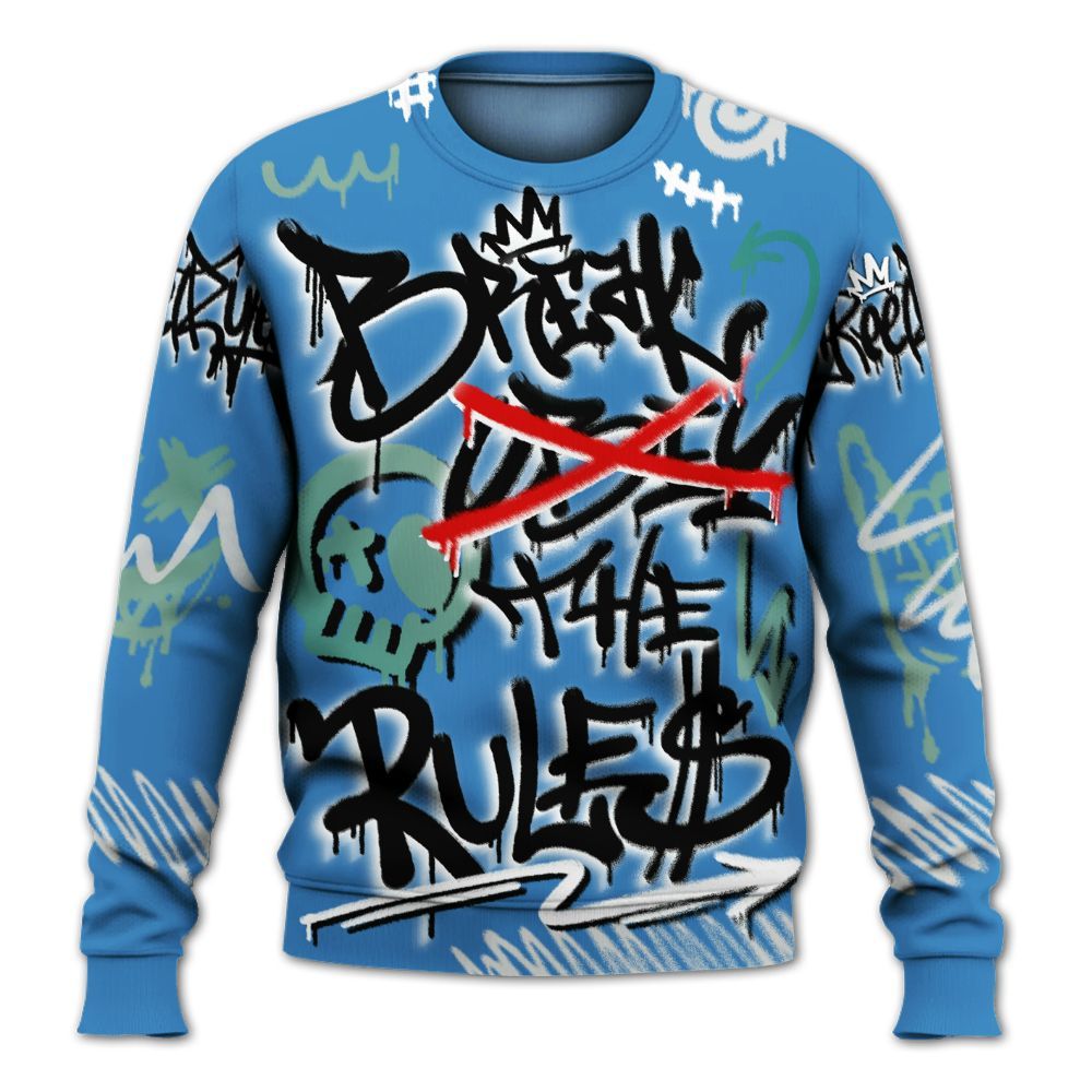 Sweatshirt To Match Low Carolina 17s - Break Rules Streetwear All Over Print