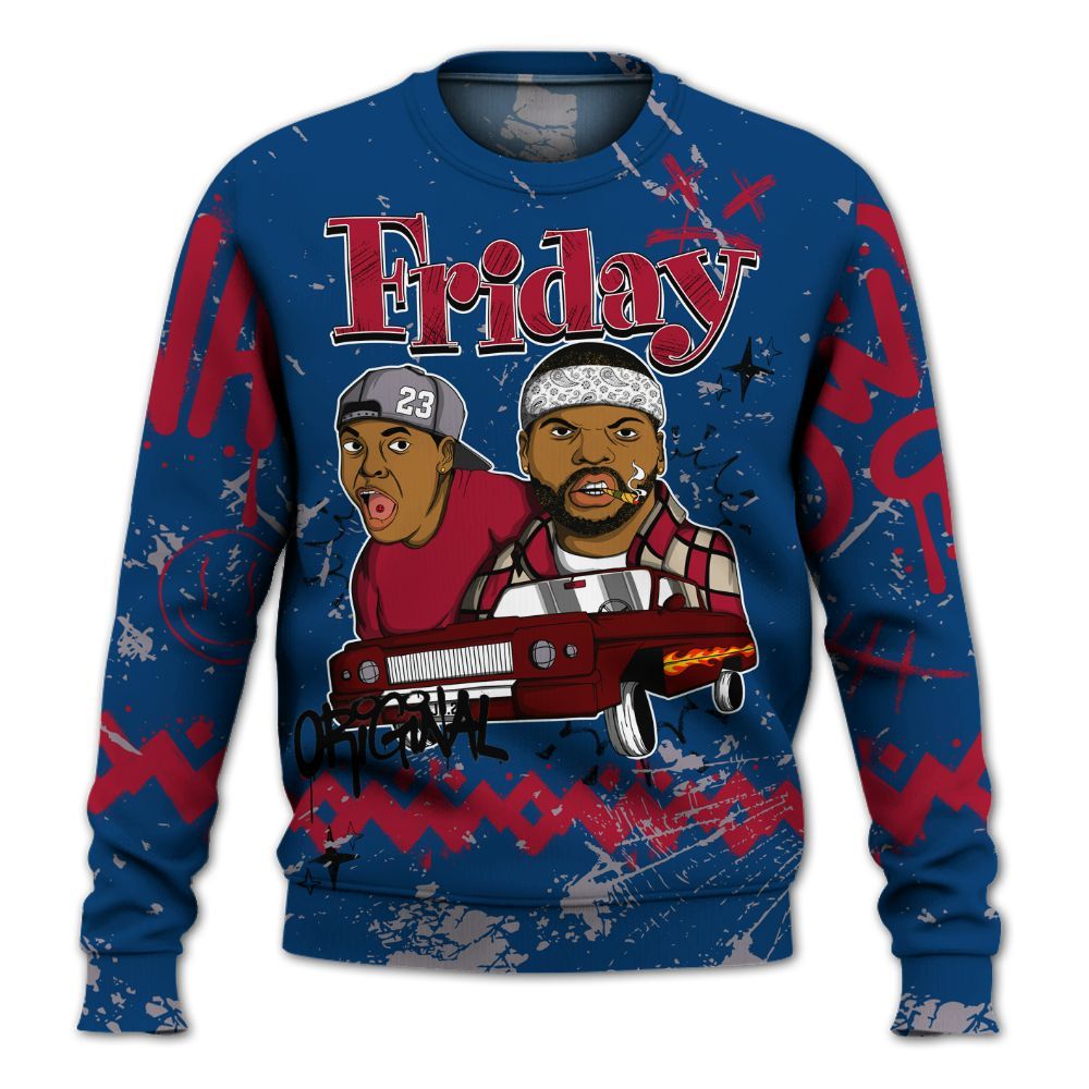 Sweatshirt To Match Rare Air 4s - Friday Sneaker Crayon All Over Print