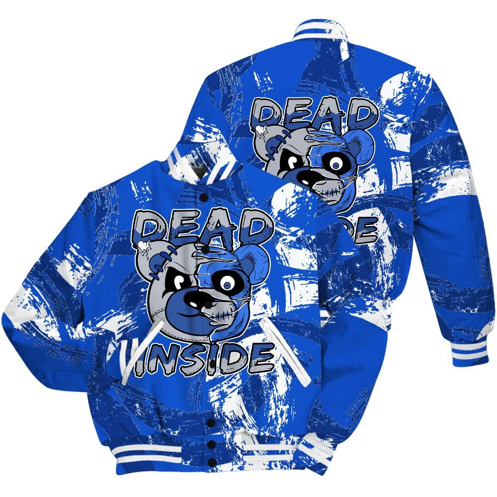 Varsity Jacket To Match Air Foamposite One Royal Shirt - Lifeless Bear Circle Slpash All Over Print