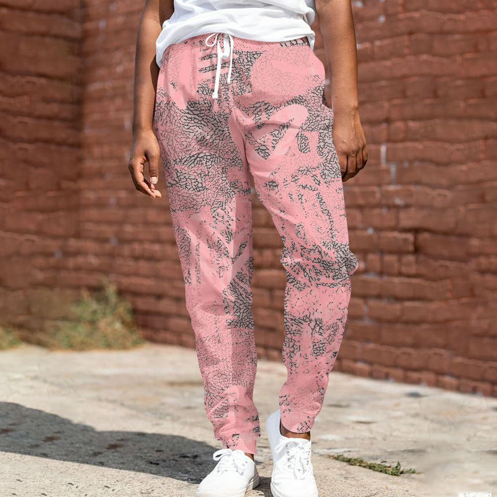 Sweatpant To Match Retro Wings 3s - Heart Grunge All Over Print